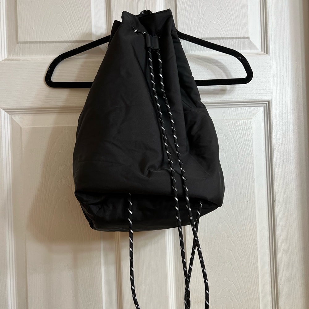 Pink black drawstring bag - Picture 2 of 2